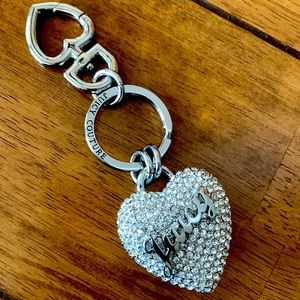 Silver key chain Juicy stoned crystal
